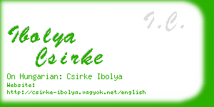 ibolya csirke business card